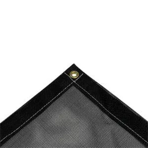 Vinyl Mesh Tarp - Black - 30' x 30'