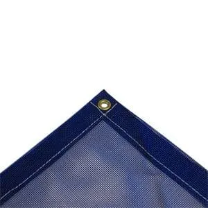 Vinyl Mesh Tarp - Blue - 6' x 8'