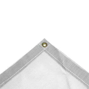 Vinyl Mesh Tarp - White - 20' x 40'