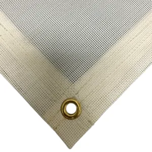 Vinyl Mesh Tarp - White - 8' x 10'