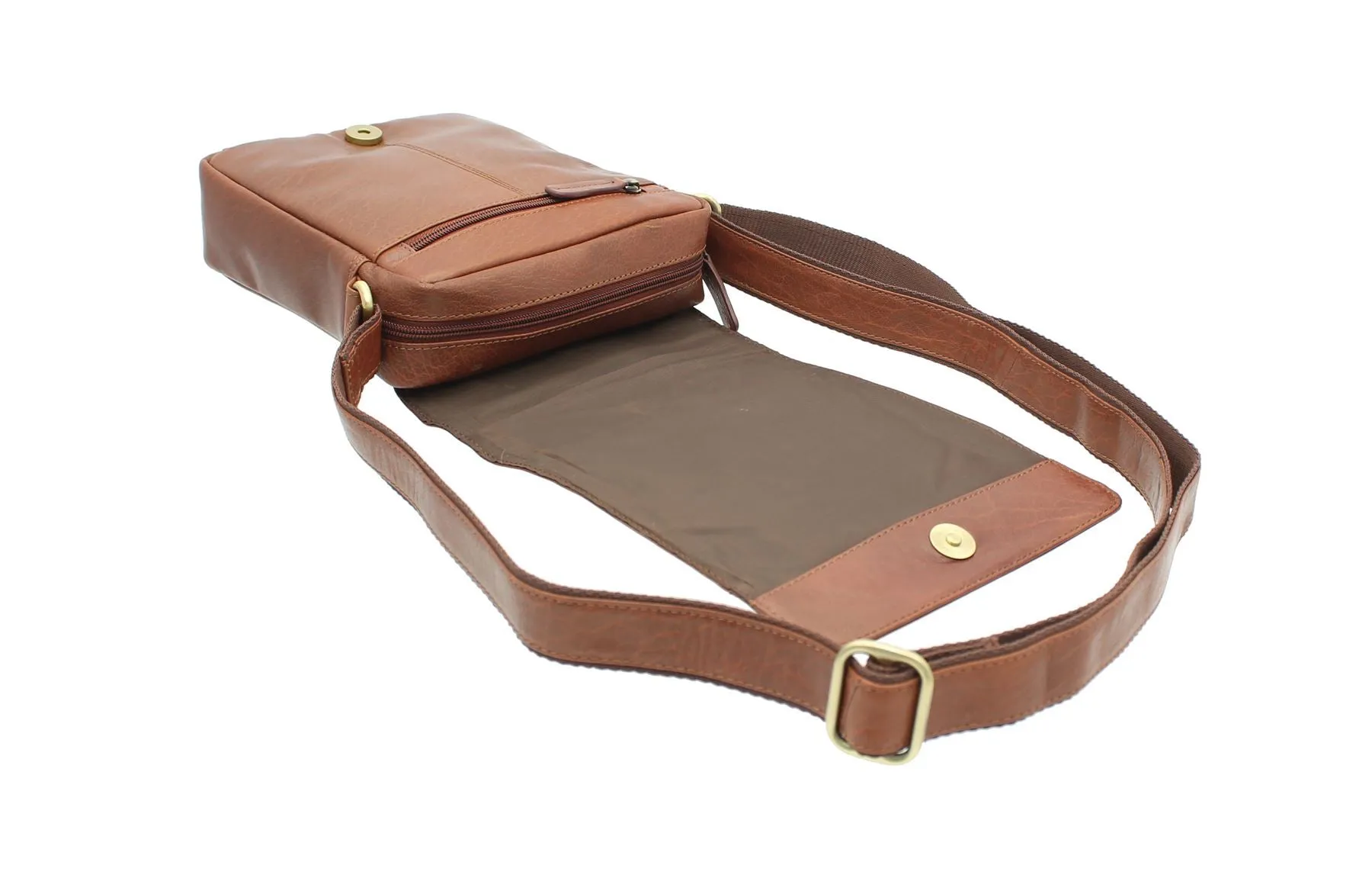 Visconti Compact Leather Messenger / Travel Bag S7