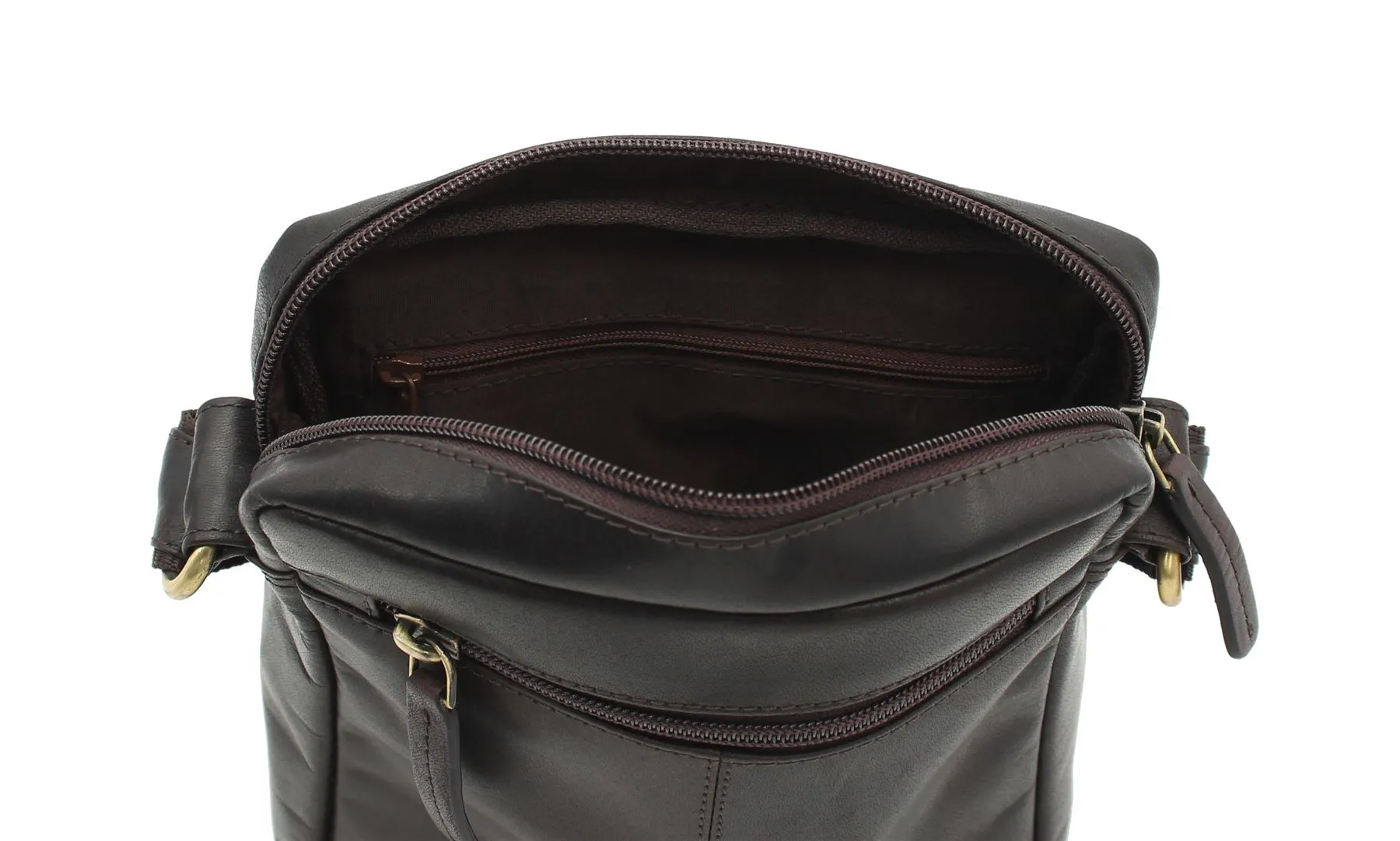 Visconti Compact Leather Messenger / Travel Bag S7