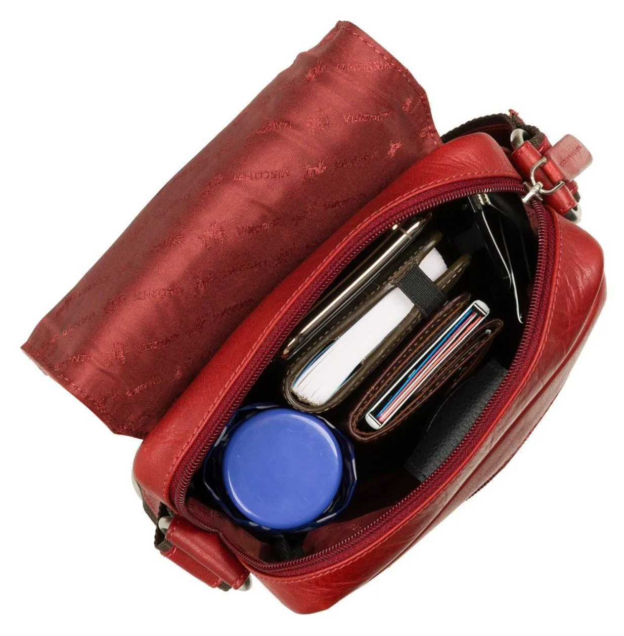 Visconti Compact Leather Messenger / Travel Bag S7