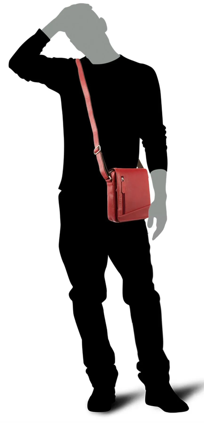 Visconti Compact Leather Messenger / Travel Bag S7