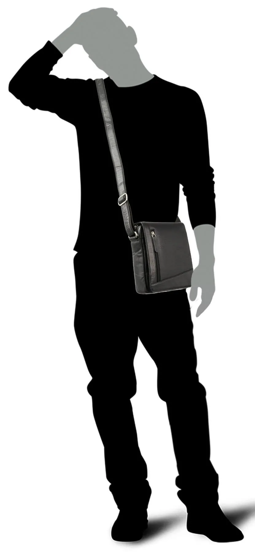 Visconti Compact Leather Messenger / Travel Bag S7