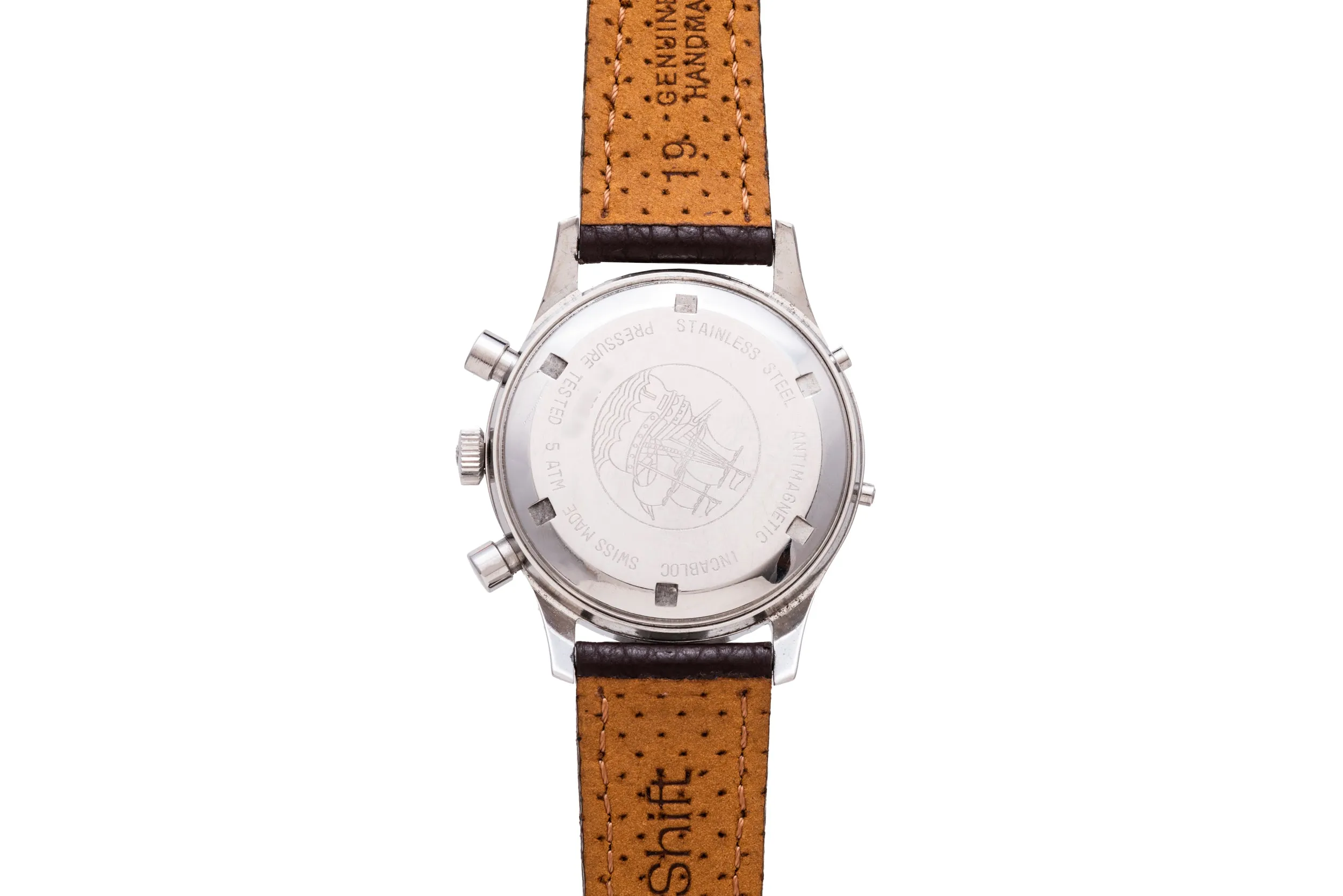 Wakmann Triple Calendar 'Reverse-Panda' Chronograph