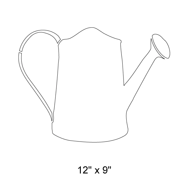 Watering Can Stencil