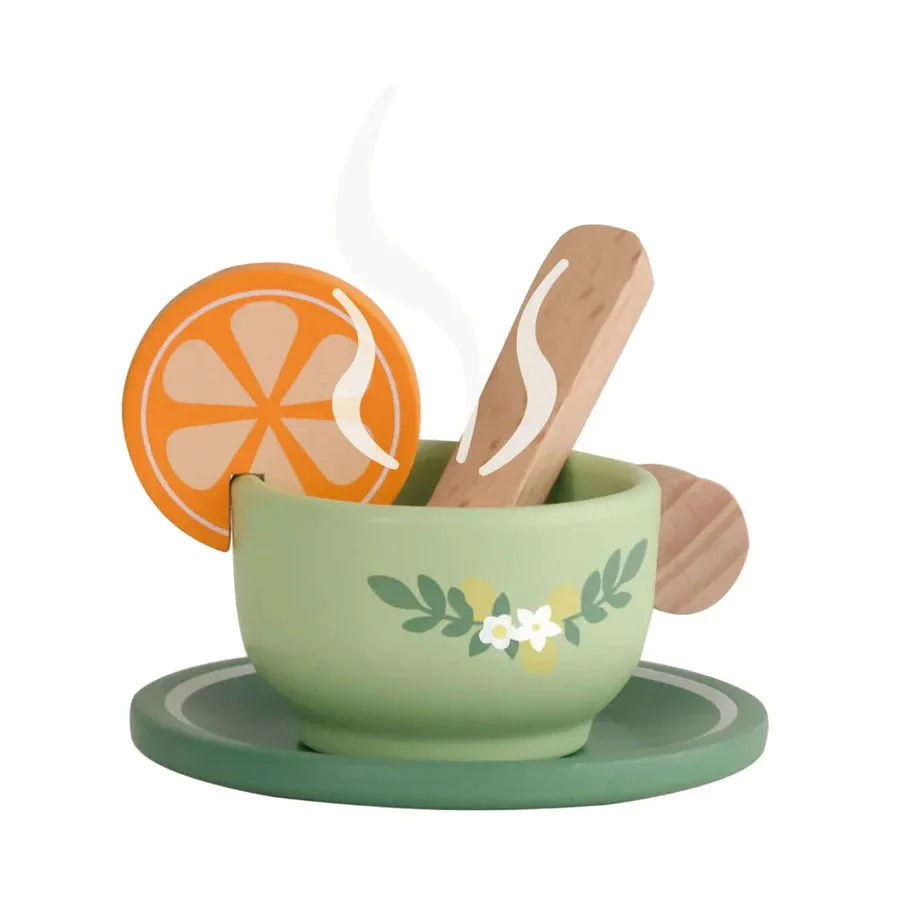 Wooden Afternoon tea Set