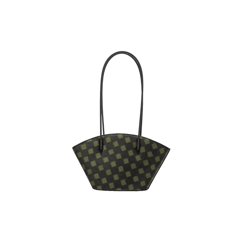 Xiangyunsha Silk Vintage Green Shoulder Bag