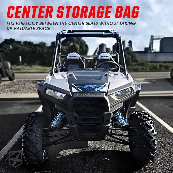 Xprite UTV Center Seat Storage Bag Polaris Razor/570/800/S 900/1000/XP/Turbo - Red / White