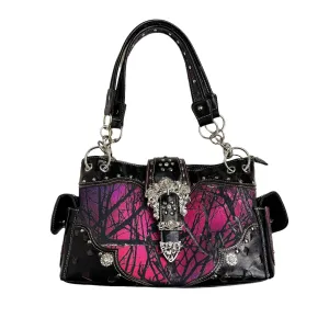 Y2K Pink Camo Buckle Bag