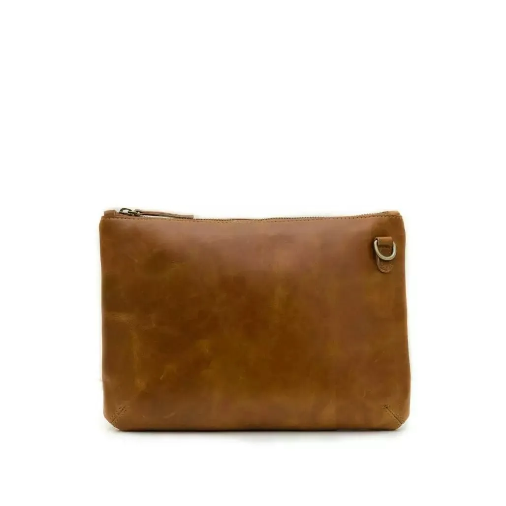 Zemp Amsterdam Sling Cross Body Bag (M) | Waxy Tan