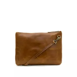 Zemp Amsterdam Sling Cross Body Bag (M) | Waxy Tan