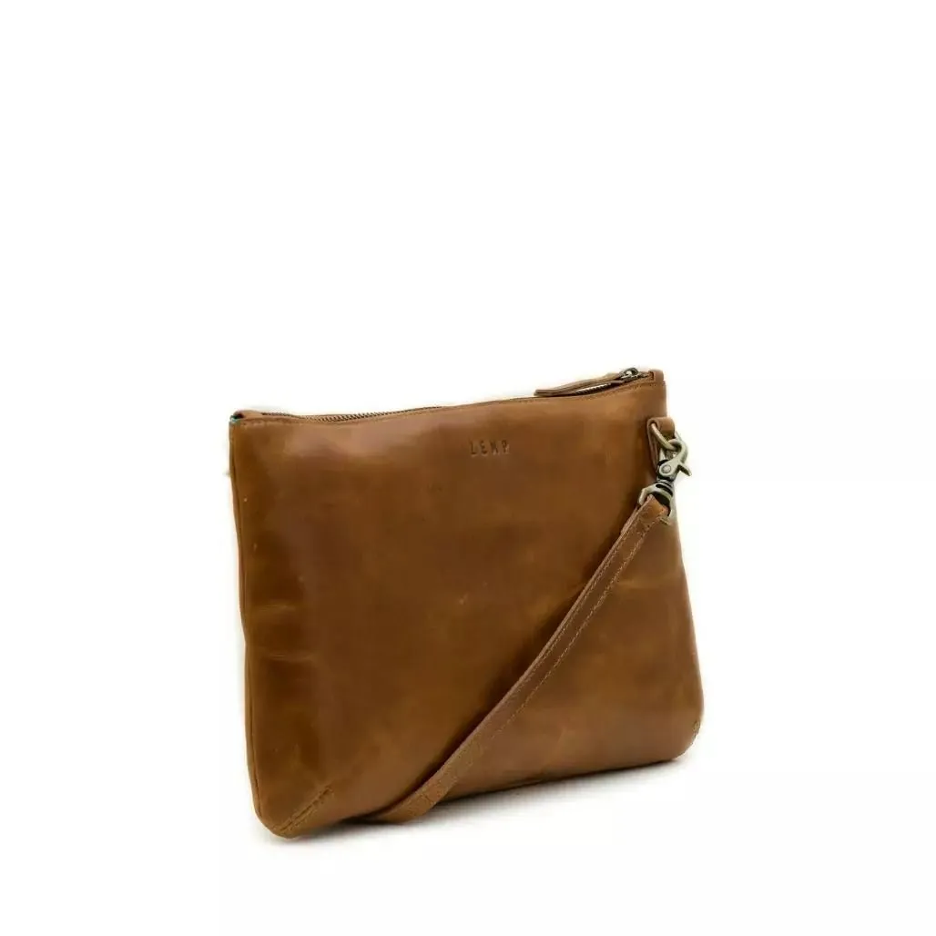 Zemp Amsterdam Sling Cross Body Bag (M) | Waxy Tan