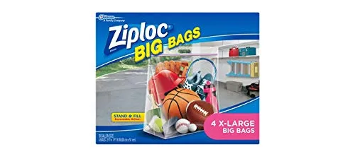 Ziploc Storage Bags Clear 4 Count Pack of 1