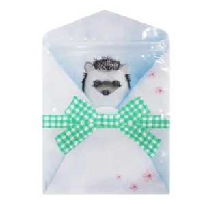 Zipper Bag (Hokkori Animal  Hedgehog  5Sheets)