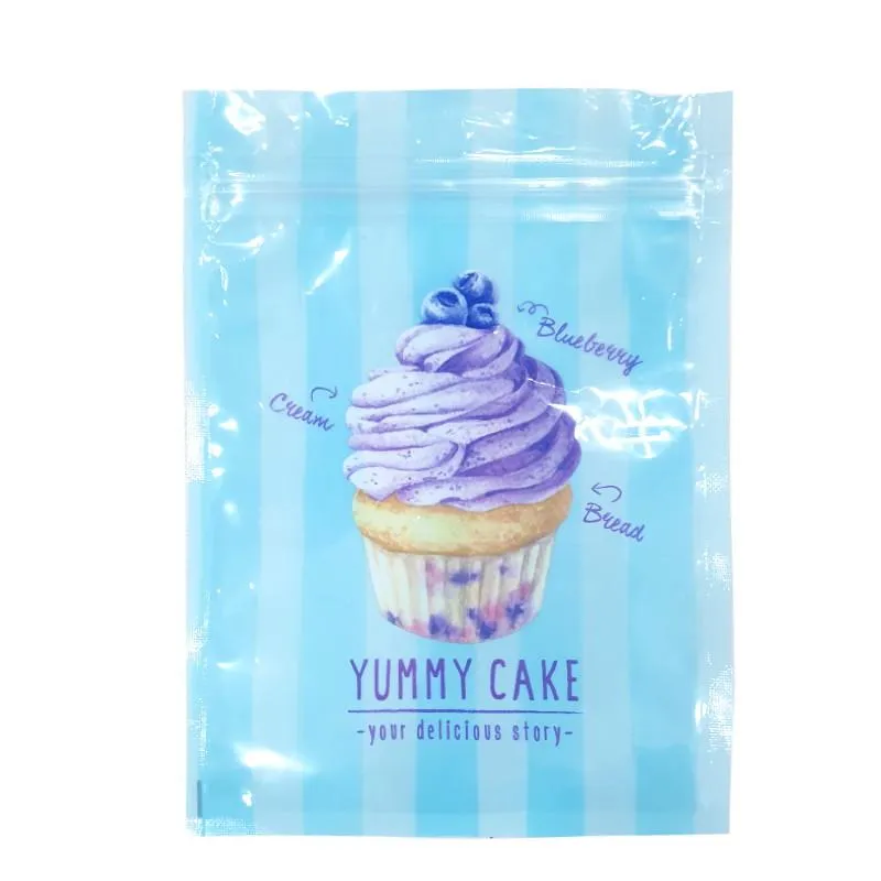 Zipper Bag (L  6Sheets  Blueberry Cupcake)