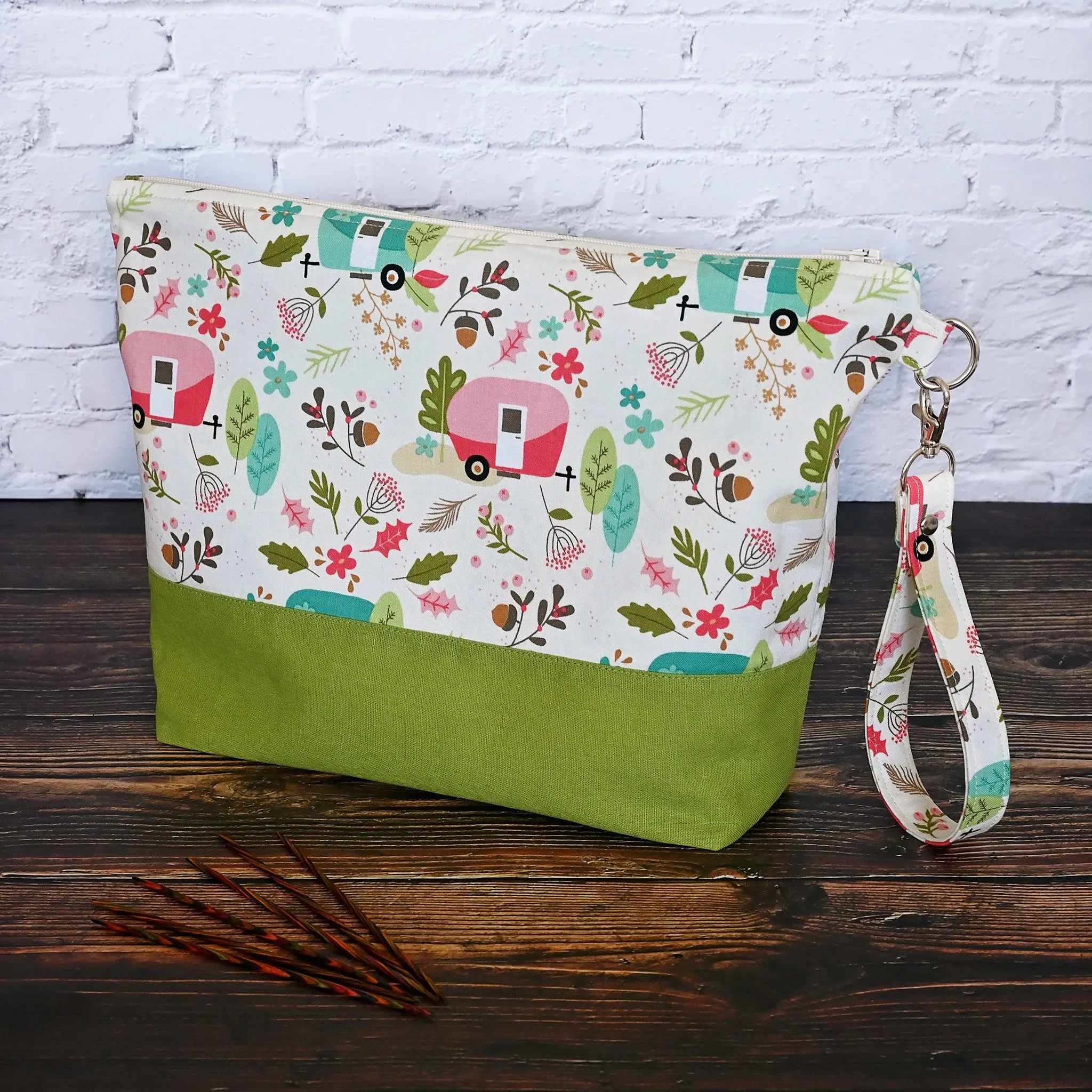 Zippered Camper Themed Project Bag