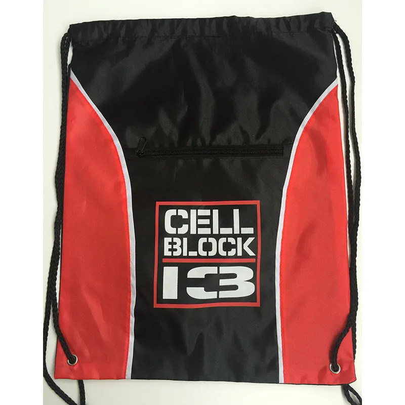 Zippered two-shoulder pull rope backpack
